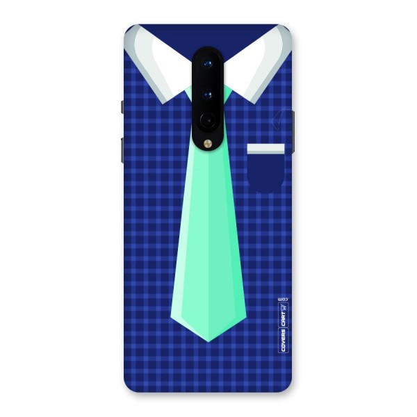 Checked Shirt Tie Back Case for OnePlus 8