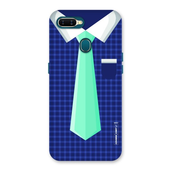 Checked Shirt Tie Back Case for Oppo A7