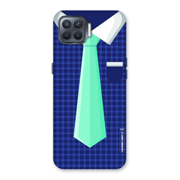 Checked Shirt Tie Back Case for Oppo F17 Pro