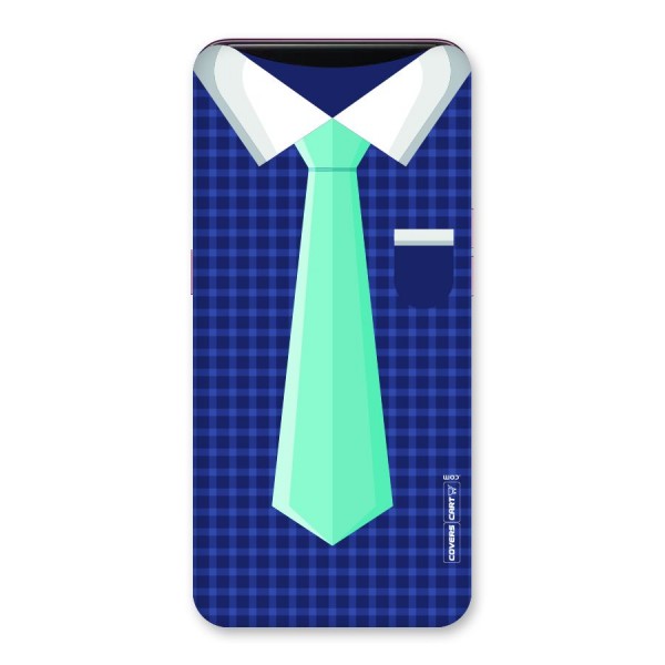 Checked Shirt Tie Back Case for Oppo Find X