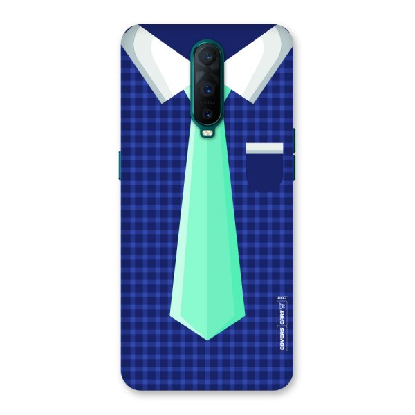 Checked Shirt Tie Back Case for Oppo R17 Pro