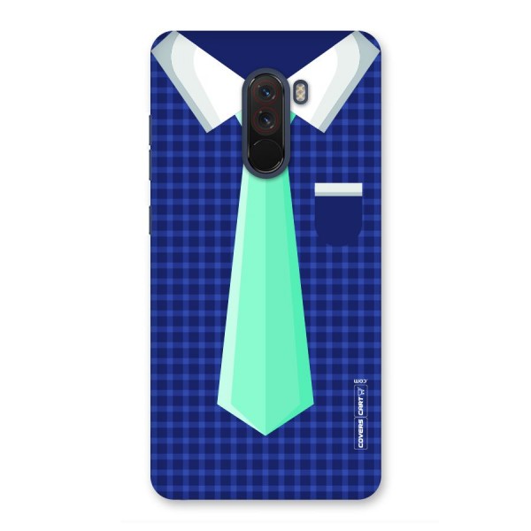 Checked Shirt Tie Back Case for Poco F1