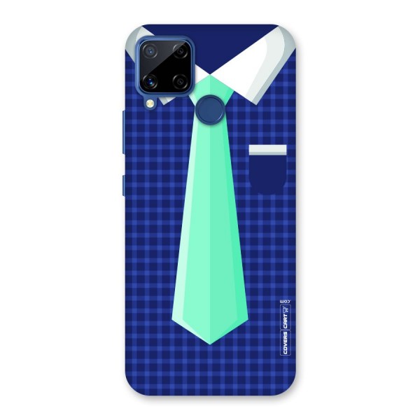 Checked Shirt Tie Back Case for Realme C12