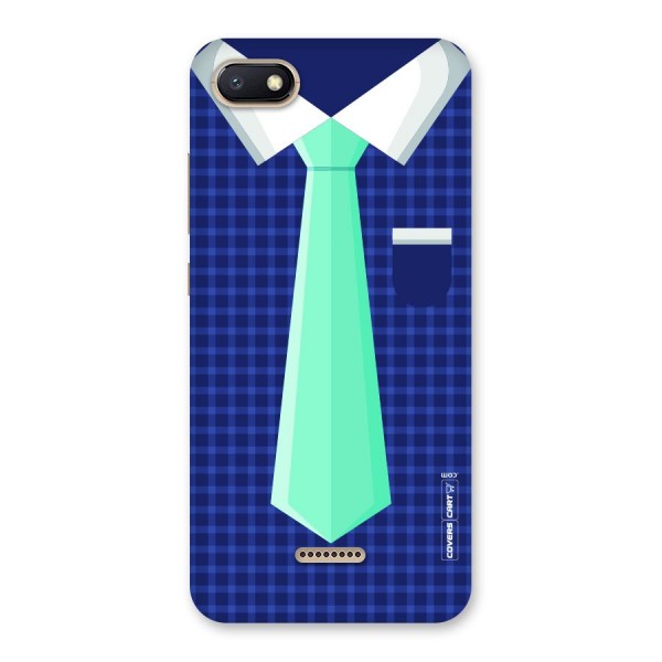 Checked Shirt Tie Back Case for Redmi 6A