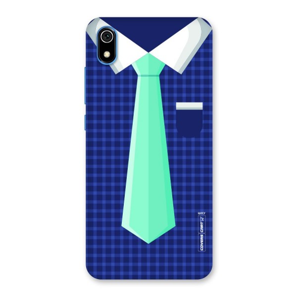 Checked Shirt Tie Back Case for Redmi 7A