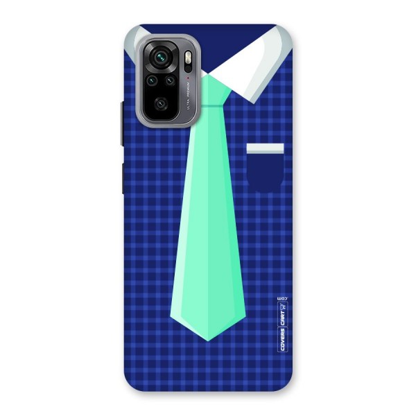 Checked Shirt Tie Back Case for Redmi Note 10