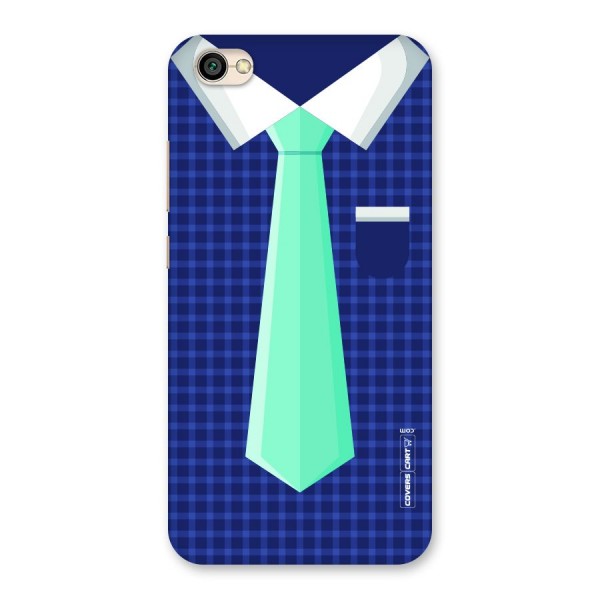 Checked Shirt Tie Back Case for Redmi Y1 Lite