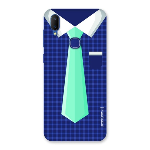 Checked Shirt Tie Back Case for Vivo V11