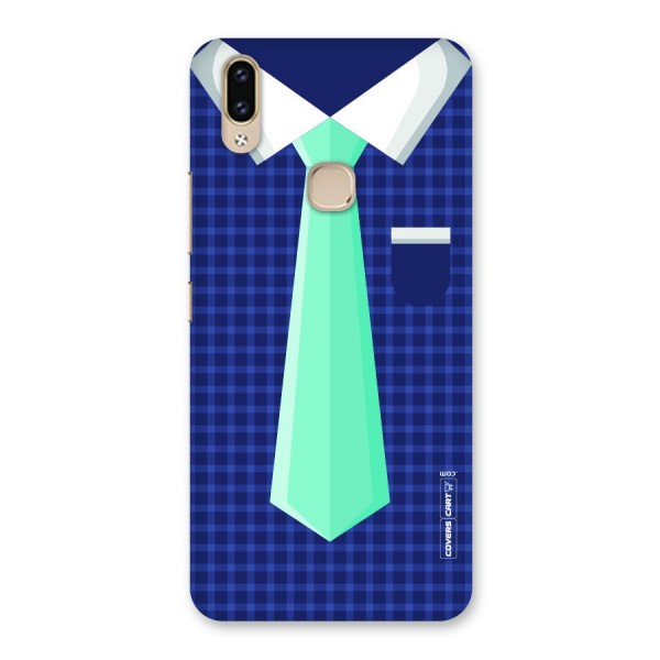 Checked Shirt Tie Back Case for Vivo V9