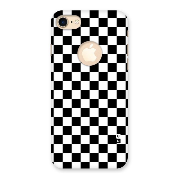 Checkerboard Back Case for iPhone 8 Logo Cut