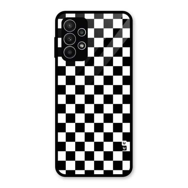 Checkerboard Glass Back Case for Galaxy A23