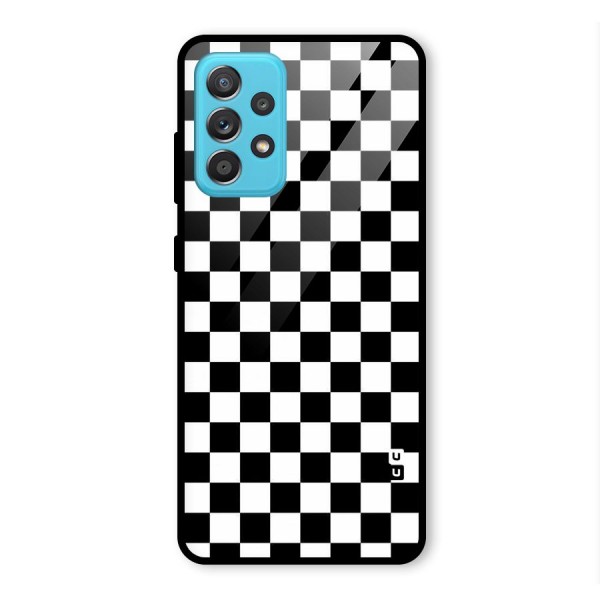 Checkerboard Glass Back Case for Galaxy A52s 5G