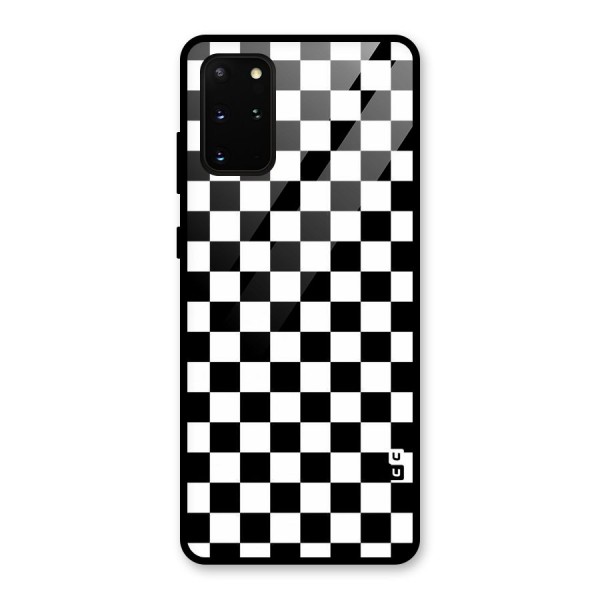 Checkerboard Glass Back Case for Galaxy S20 Plus