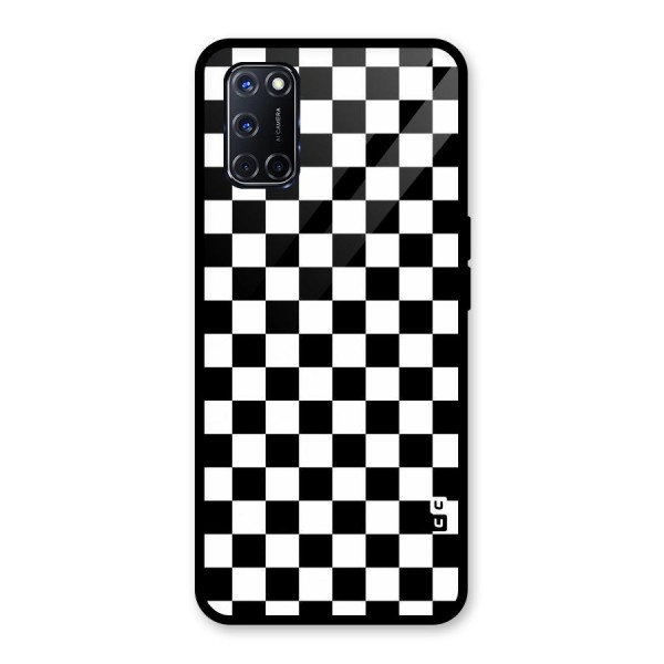 Checkerboard Glass Back Case for Oppo A52