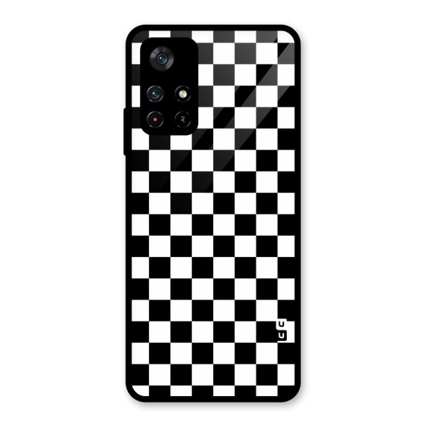 Checkerboard Glass Back Case for Poco M4 Pro 5G