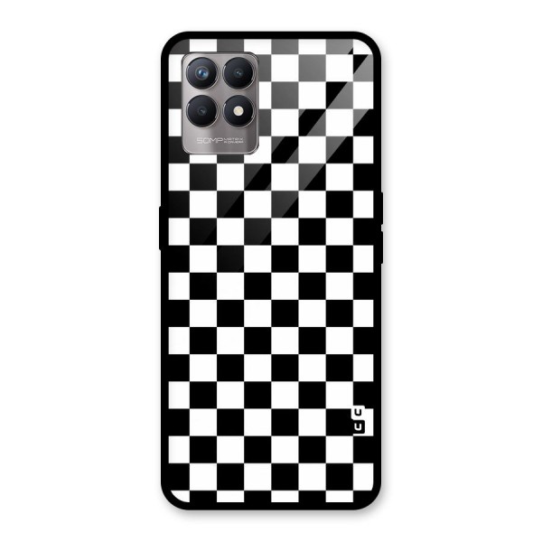 Checkerboard Glass Back Case for Realme 8i