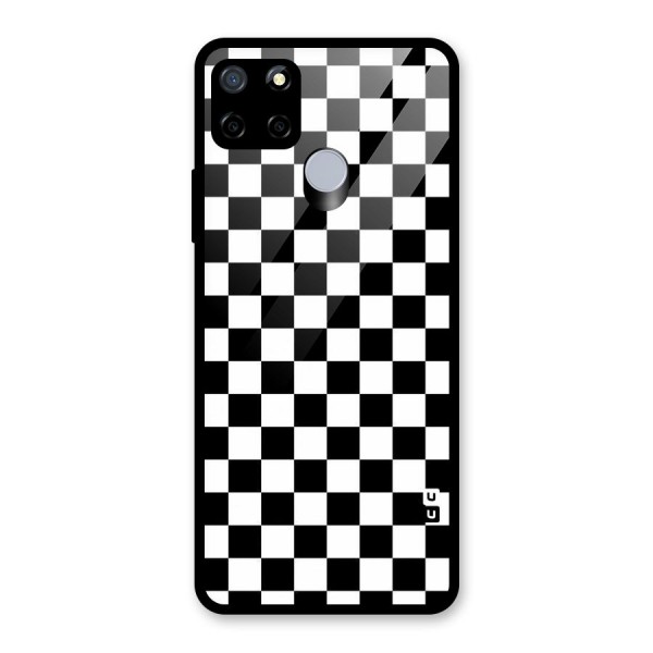 Checkerboard Glass Back Case for Realme C12