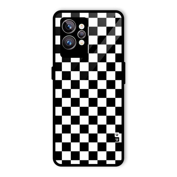 Checkerboard Glass Back Case for Realme GT2 Pro