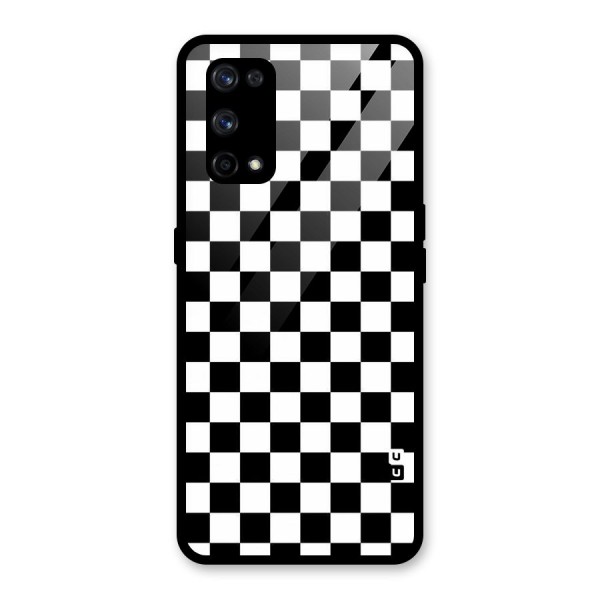 Checkerboard Glass Back Case for Realme X7 Pro