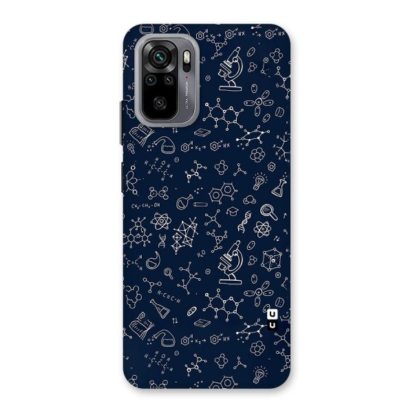 Chemistry Doodle Art Back Case for Redmi Note 10