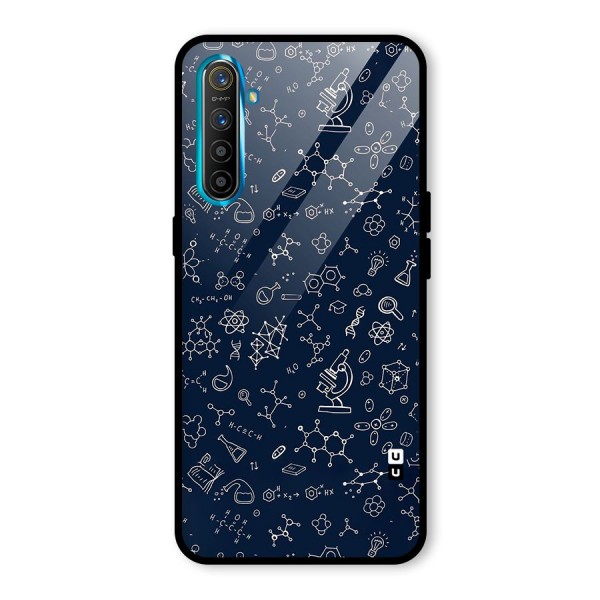 Chemistry Doodle Art Glass Back Case for Realme XT