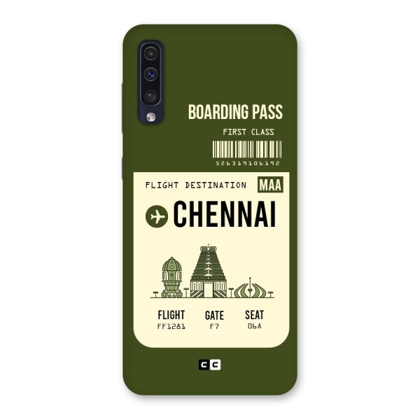 Chennai Boarding Pass Back Case for Galaxy A50s