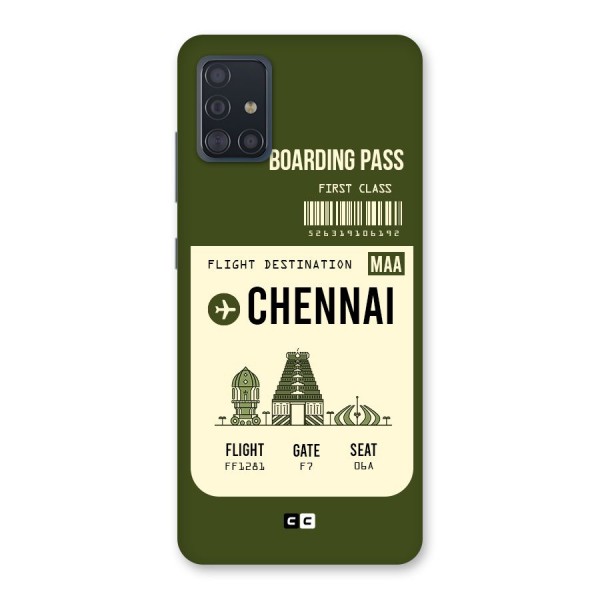 Chennai Boarding Pass Back Case for Galaxy A51