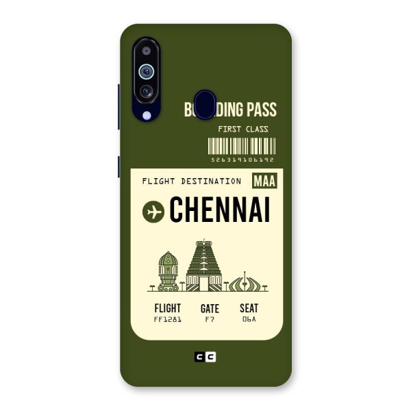 Chennai Boarding Pass Back Case for Galaxy A60