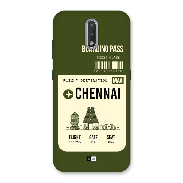 Chennai Boarding Pass Back Case for Nokia 2.3