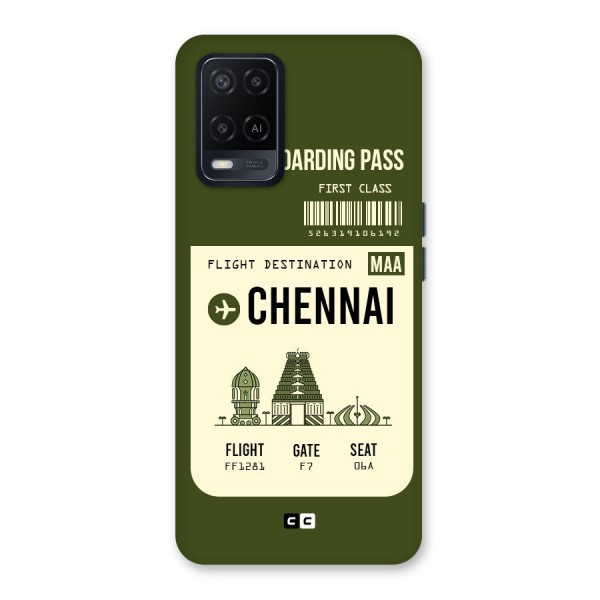 Chennai Boarding Pass Back Case for Oppo A54