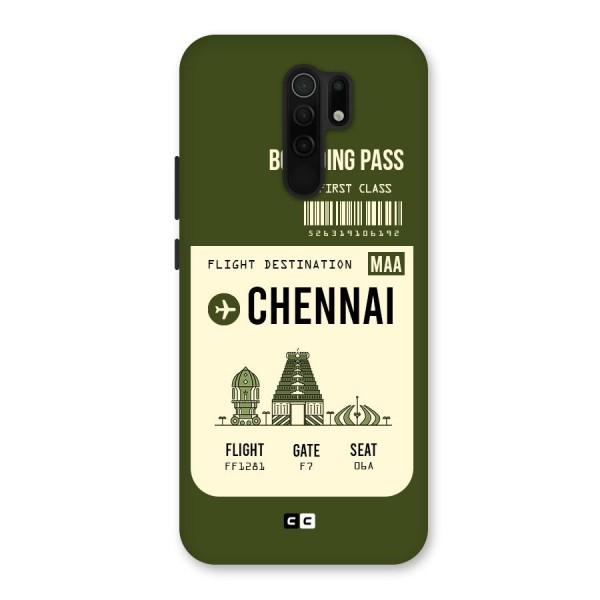 Chennai Boarding Pass Back Case for Poco M2