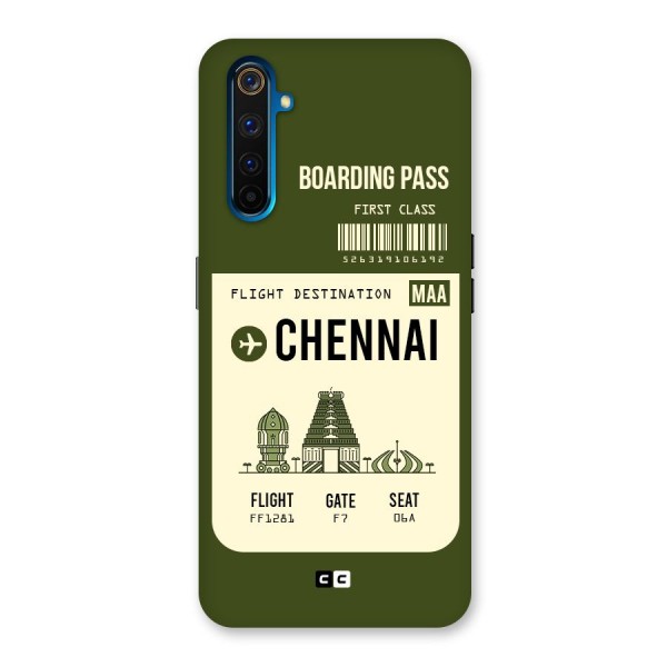 Chennai Boarding Pass Back Case for Realme 6 Pro