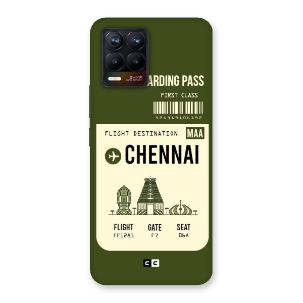 Chennai Boarding Pass Back Case for Realme 8