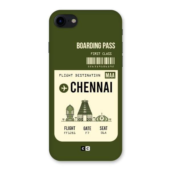 Chennai Boarding Pass Back Case for iPhone SE 2020