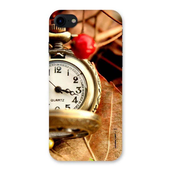 Cherry And Clock Back Case for iPhone SE 2020