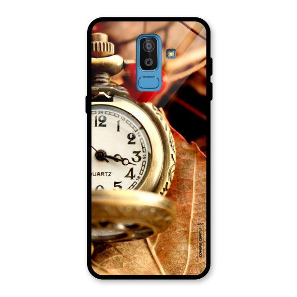 Cherry And Clock Glass Back Case for Galaxy J8