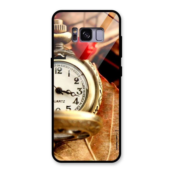 Cherry And Clock Glass Back Case for Galaxy S8