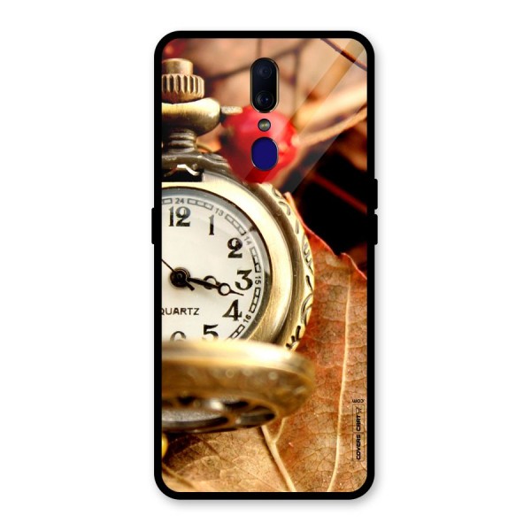 Cherry And Clock Glass Back Case for Oppo F11