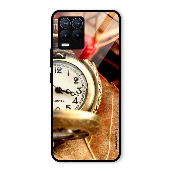 Cherry And Clock Glass Back Case for Realme 8