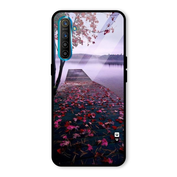 Cherry Blossom Dock Glass Back Case for Realme XT