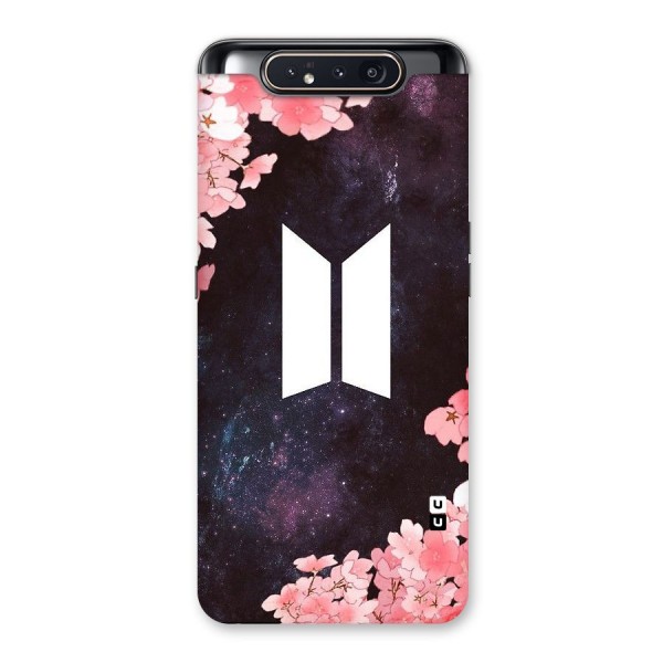 Cherry Blossom Pause Design Back Case for Galaxy A80