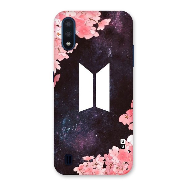 Cherry Blossom Pause Design Back Case for Galaxy M01