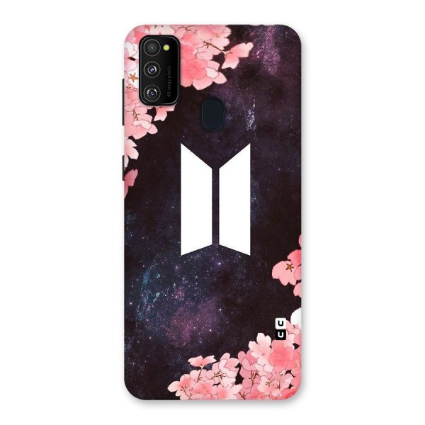 Cherry Blossom Pause Design Back Case for Galaxy M21