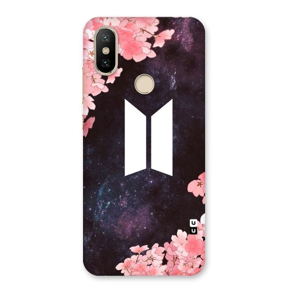 Cherry Blossom Pause Design Back Case for Mi A2