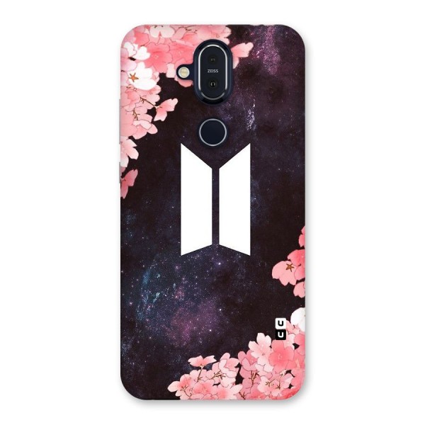 Cherry Blossom Pause Design Back Case for Nokia 8.1