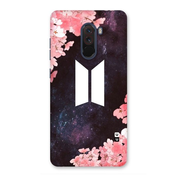 Cherry Blossom Pause Design Back Case for Poco F1