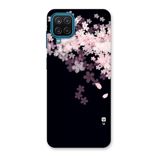 Cherry Flowers Pink Back Case for Galaxy M12