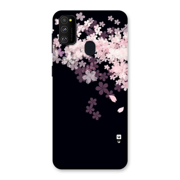 Cherry Flowers Pink Back Case for Galaxy M21