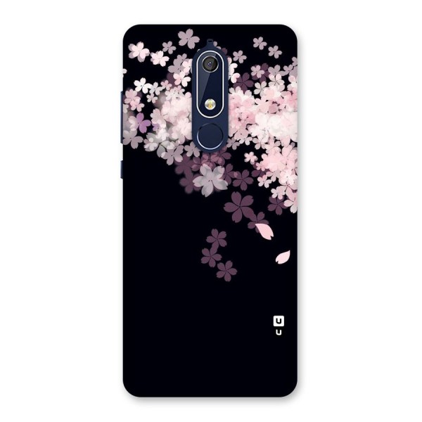 Cherry Flowers Pink Back Case for Nokia 5.1