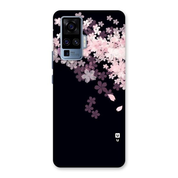 Cherry Flowers Pink Back Case for Vivo X50 Pro